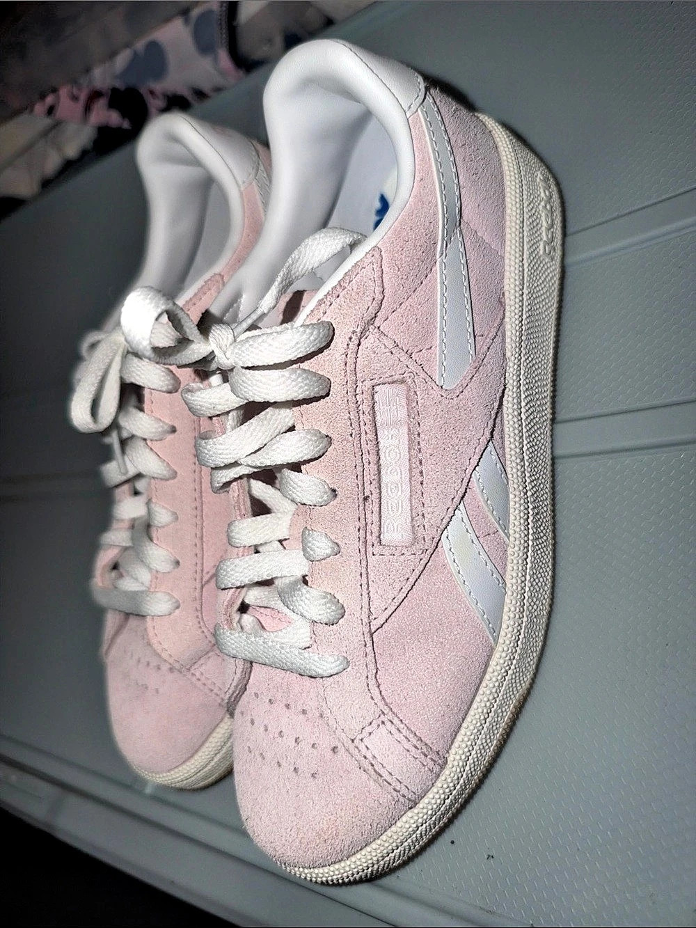 Reebok Club C 85 Pink & White Sneakers